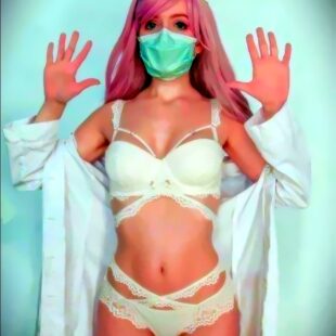 sexy girls nude mask quarantine 02
