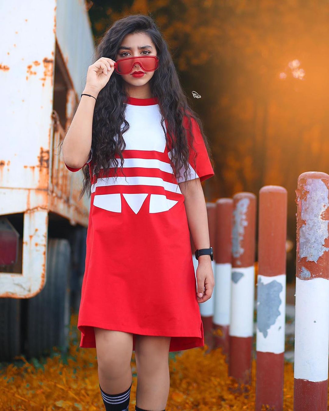 Ghrour Safar Red Dress Teen Girl Photo 04