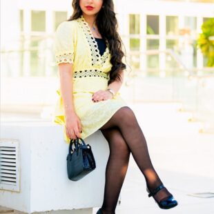 ghrour safar yellow dress teen girl photo 05
