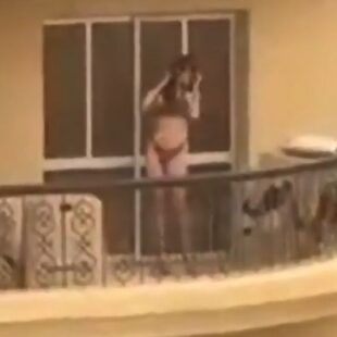 Naked In Balcony El Tagamoa Egypt