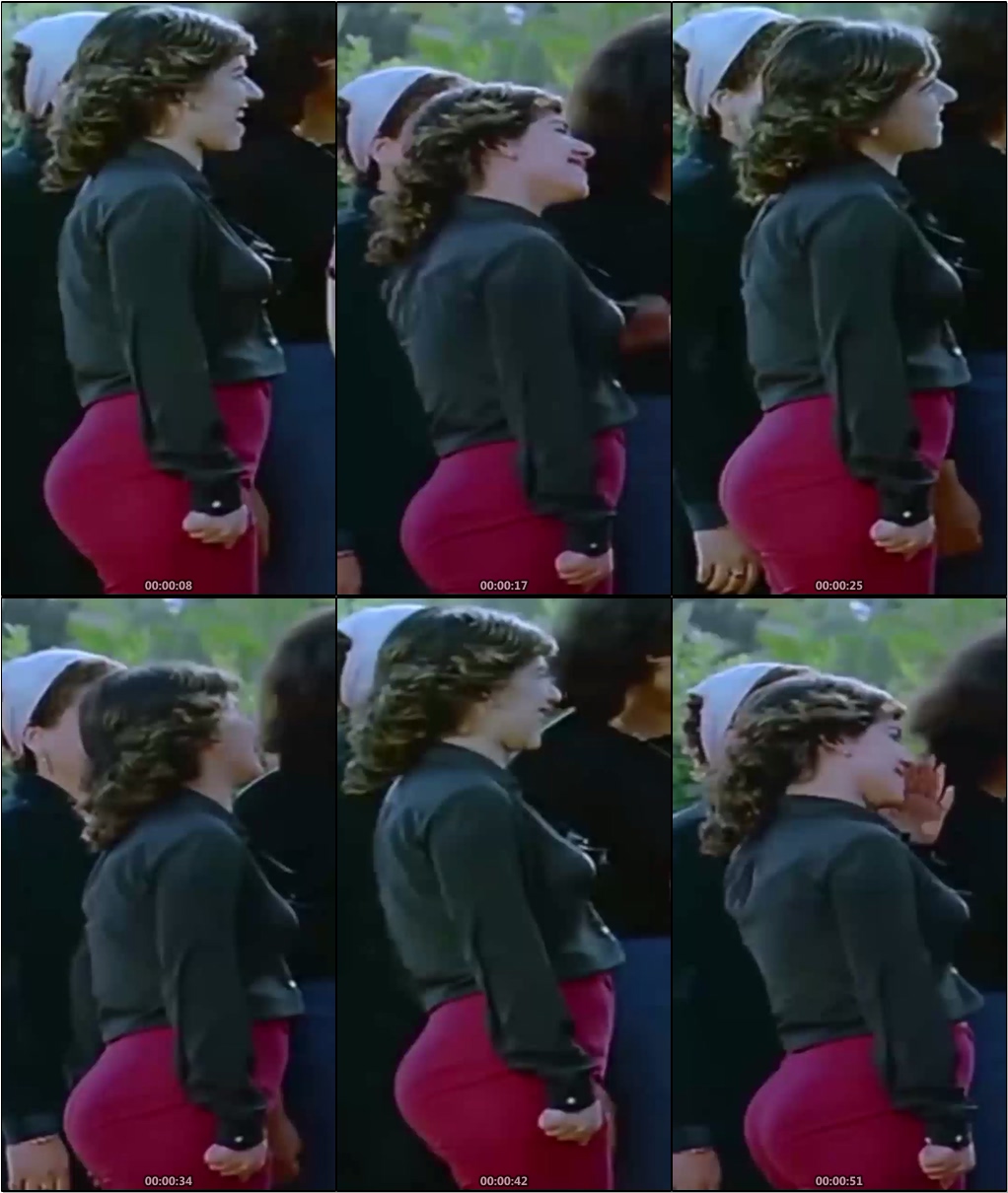 Sexy Huge Girl Ass Wears Red Pants