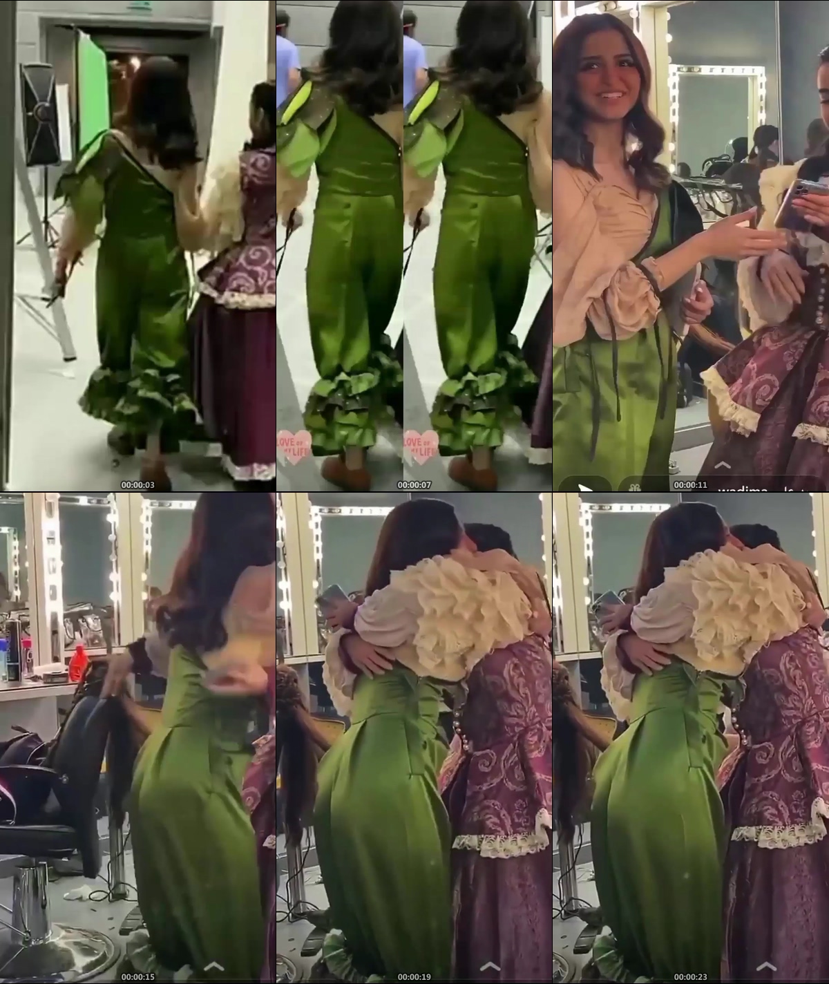 Hala Al Turk Sexy Ass Wears Green Dress