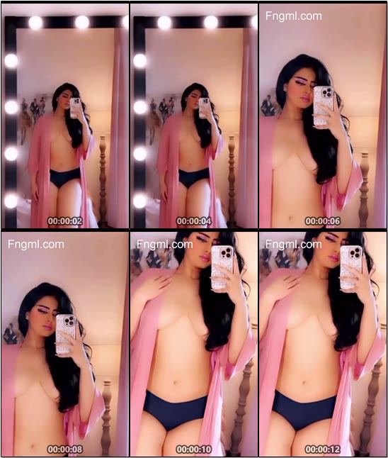 saudi model Without A Bra Wearing Panties Only